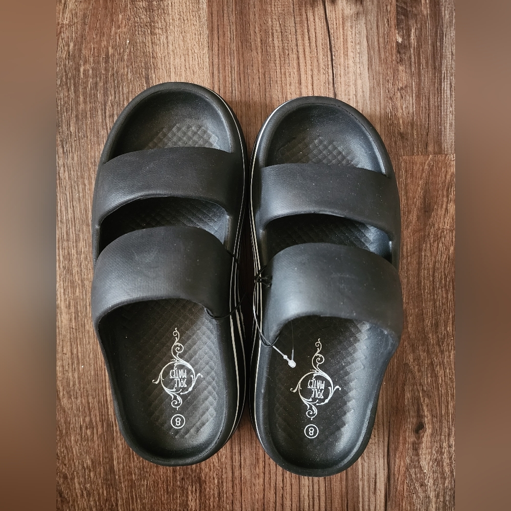 Stylish Black Slide Sandals